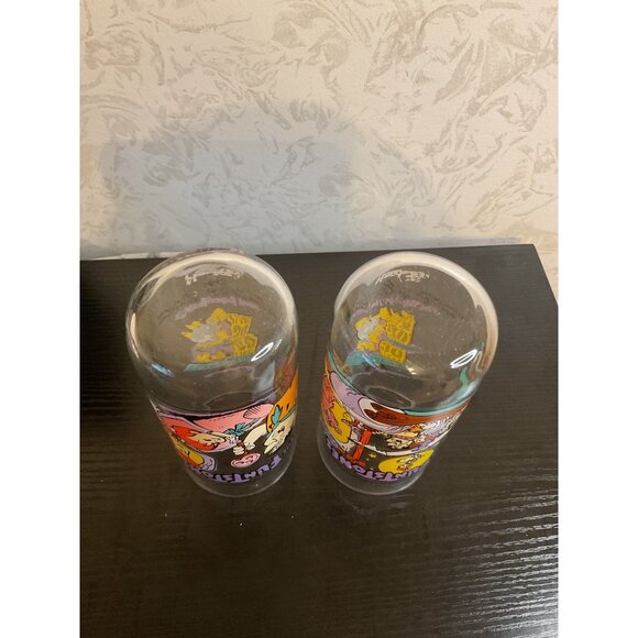 Vintage 1993 The Flintstones 30th Anniversary Hardees Glass Tumblers Set - Picture 3 of 3